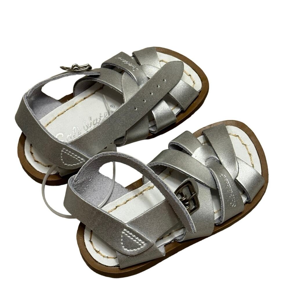 Silver Salt Water Sandals by Hoy Shoes The Original Sandal toddler girls, Size 5